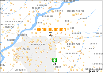 map of Bhagwāl Nawān