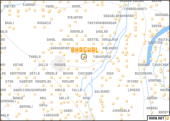 map of Bhagwāl