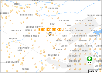 map of Bhaikār Akku