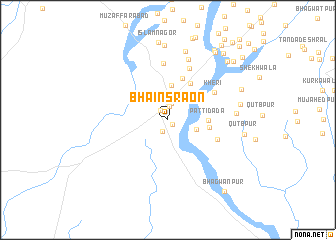 map of Bhainsrāon