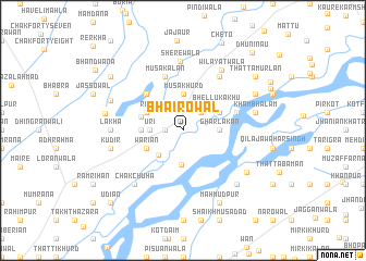 map of Bhairowāl