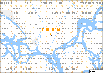 map of Bhājandi