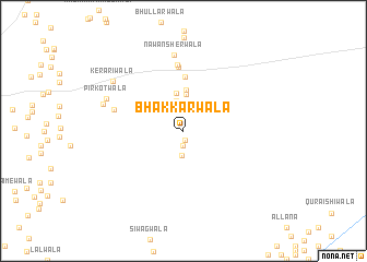 map of Bhakkarwāla