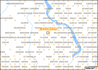 map of Bhākoādi