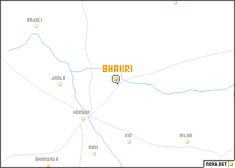 map of Bhakri