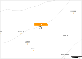 map of Bhākrod