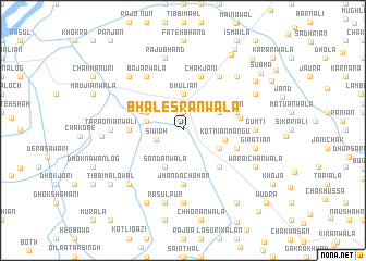 map of Bhalesrānwāla