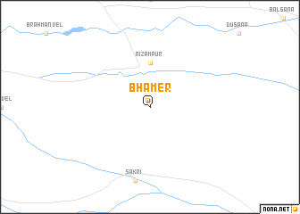 map of Bhāmer