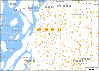 map of Bhandānwāla