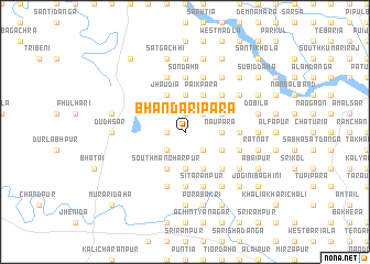 map of Bhāndāripāra