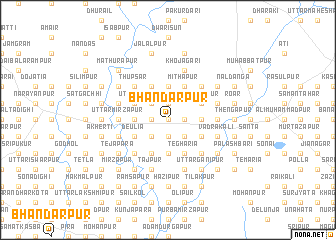 map of Bhāndārpur