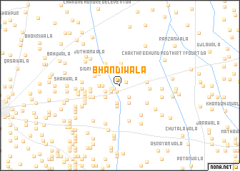 map of Bhandīwāla