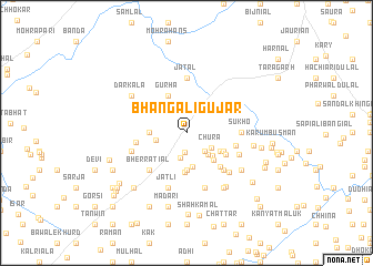 map of Bhangāli Gūjar