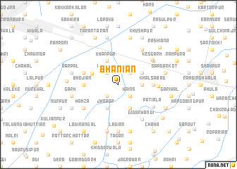 map of Bhaniān