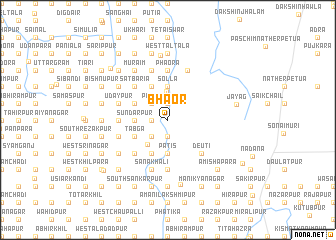 map of Bhāor