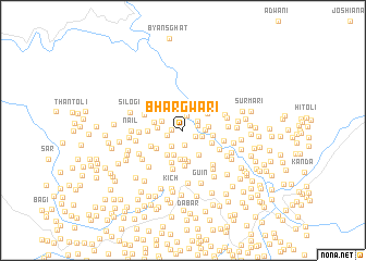 map of Bhargwāri
