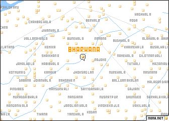 map of Bharwāna