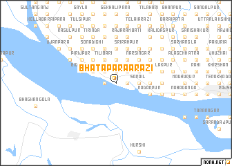 map of Bhātapāra Ārāzi