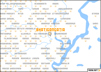 map of Bhāti Gāngātia