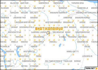 map of Bhāti Kānāipur