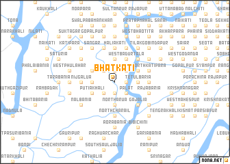 map of Bhātkāti