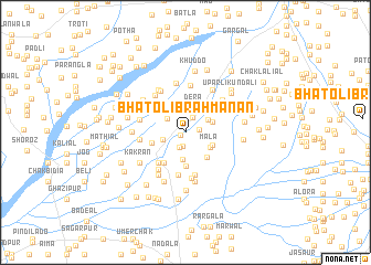 map of Bhatoli Brāhmanān