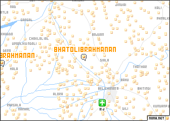 map of Bhatoli Brahmanān