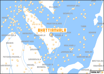 map of Bhattiānwāla