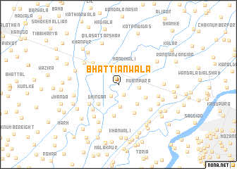 map of Bhattiānwāla