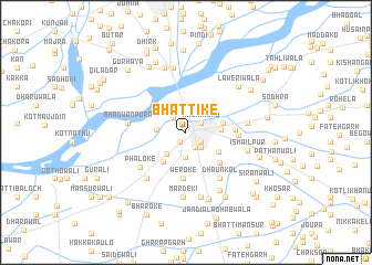 map of Bhattīke