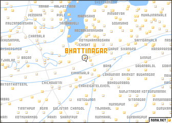 map of Bhattinagar