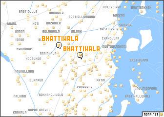 map of Bhattiwāla