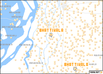 map of Bhattīwāla