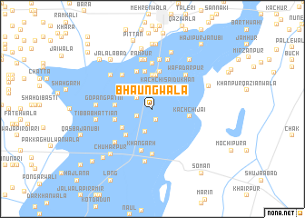 map of Bhaungwāla