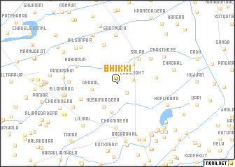 map of Bhikki