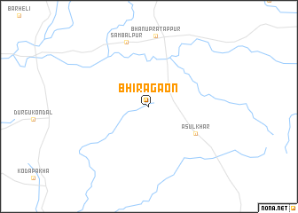 map of Bhīragaon