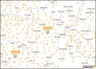 map of Bhiri