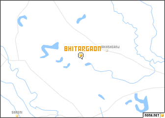 map of Bhītargaon