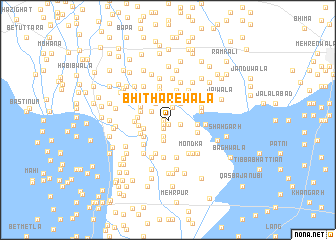 map of Bhithārewāla