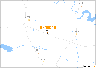 map of Bhogaon