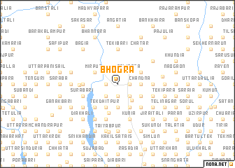 map of Bhogra