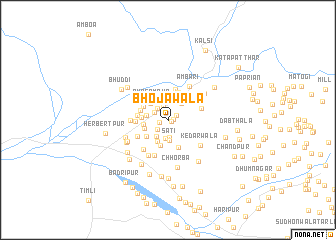 map of Bhojāwāla