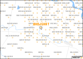 map of Bhojghāt