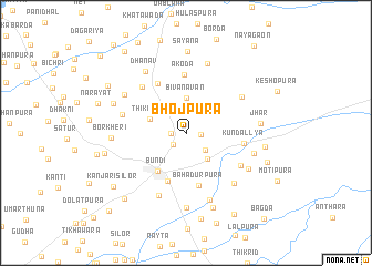 map of Bhojpura