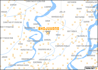 map of Bhojuwāna