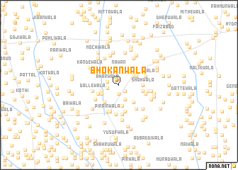 map of Bhokanwāla