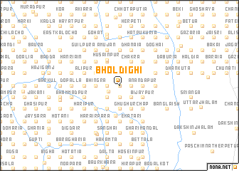 map of Bholdighi