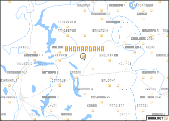 map of Bhomardaha