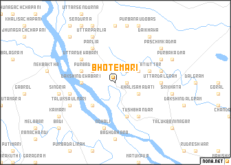 map of Bhotemāri