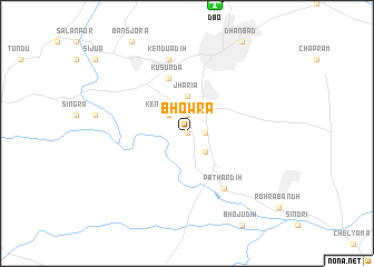 map of Bhowra